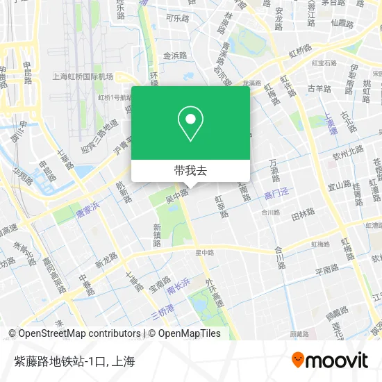 紫藤路地铁站-1口地图