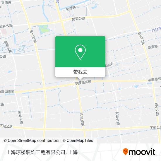 上海琼楼装饰工程有限公司地图