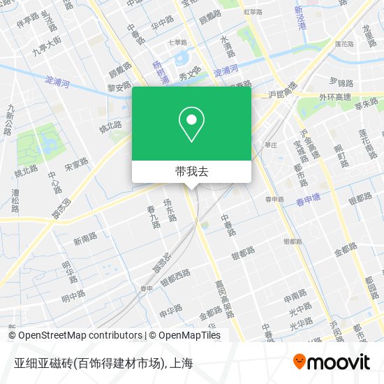 亚细亚磁砖(百饰得建材市场)地图
