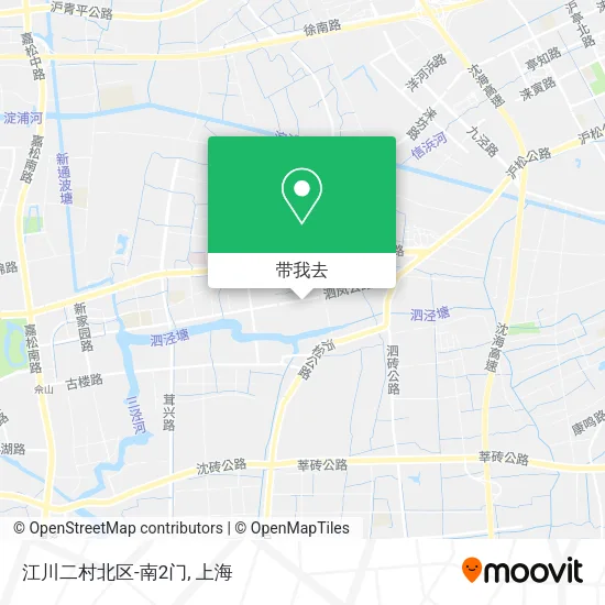 江川二村北区-南2门地图