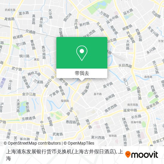 上海浦东发展银行货币兑换机(上海古井假日酒店)地图