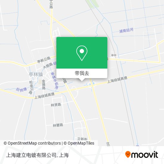 上海建立电镀有限公司地图