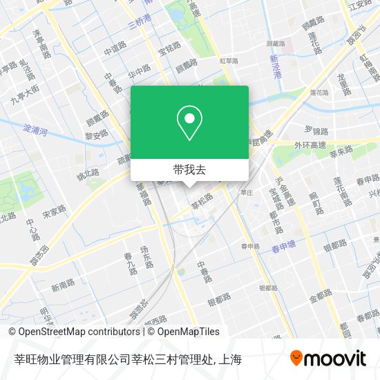 莘旺物业管理有限公司莘松三村管理处地图