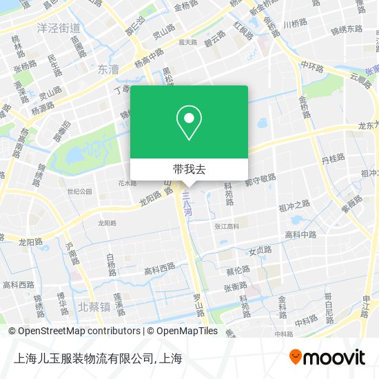 上海儿玉服装物流有限公司地图