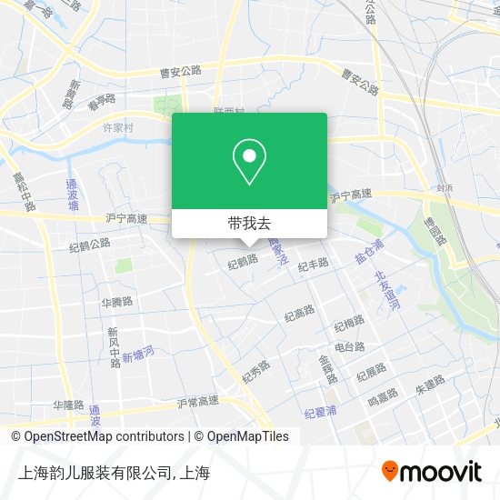 上海韵儿服装有限公司地图