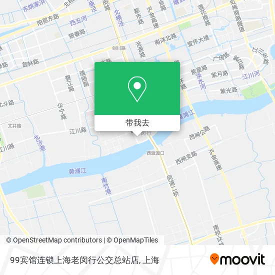 99宾馆连锁上海老闵行公交总站店地图