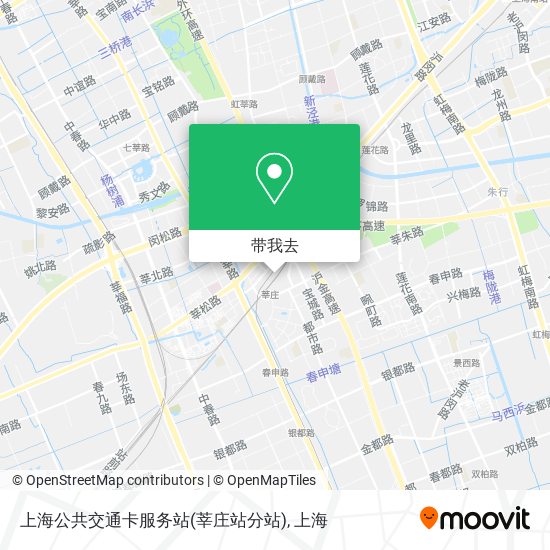 上海公共交通卡服务站(莘庄站分站)地图