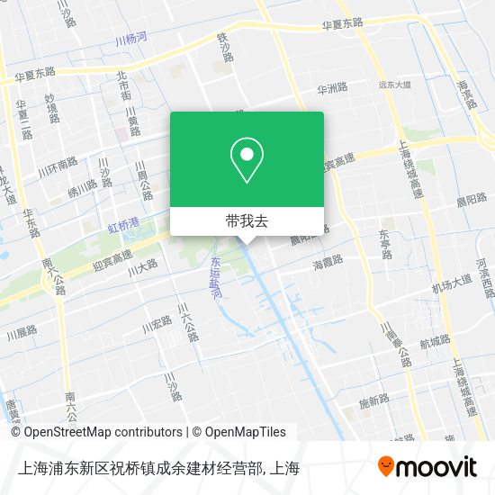 上海浦东新区祝桥镇成余建材经营部地图