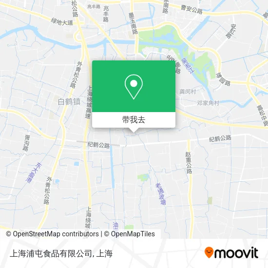 上海浦屯食品有限公司地图