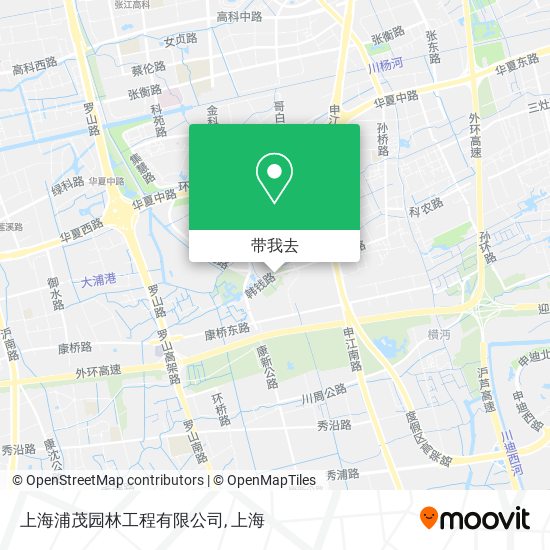 上海浦茂园林工程有限公司地图