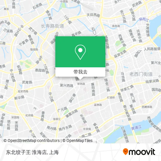 东北饺子王 淮海店地图