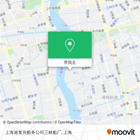 上海港复兴船务公司三林船厂地图