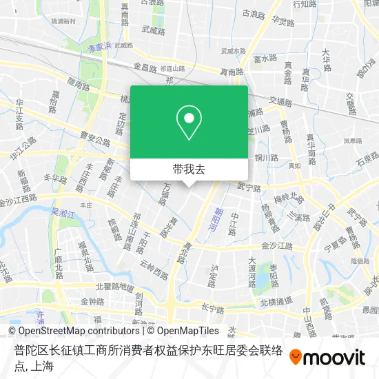 普陀区长征镇工商所消费者权益保护东旺居委会联络点地图