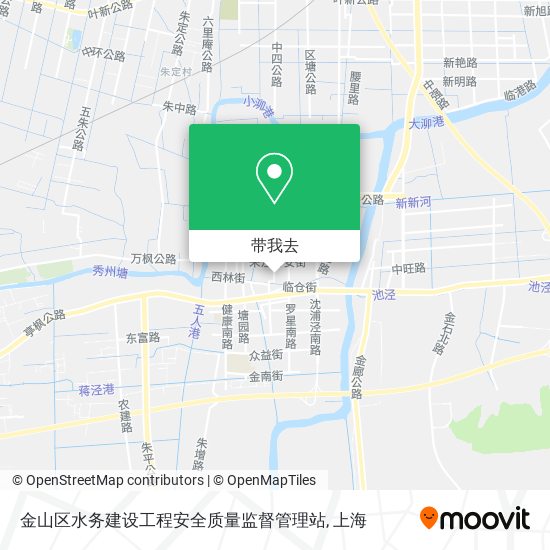 金山区水务建设工程安全质量监督管理站地图