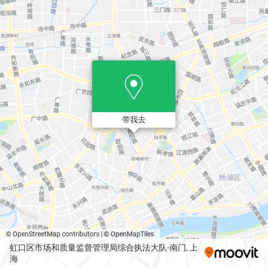 虹口区市场和质量监督管理局综合执法大队-南门地图