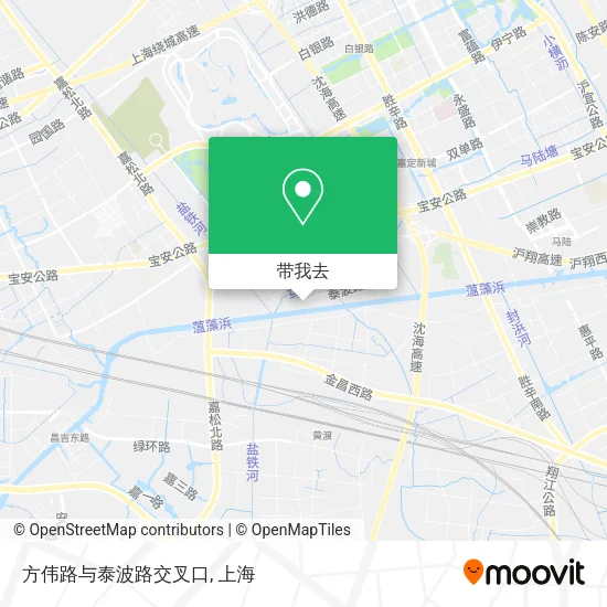 方伟路与泰波路交叉口地图