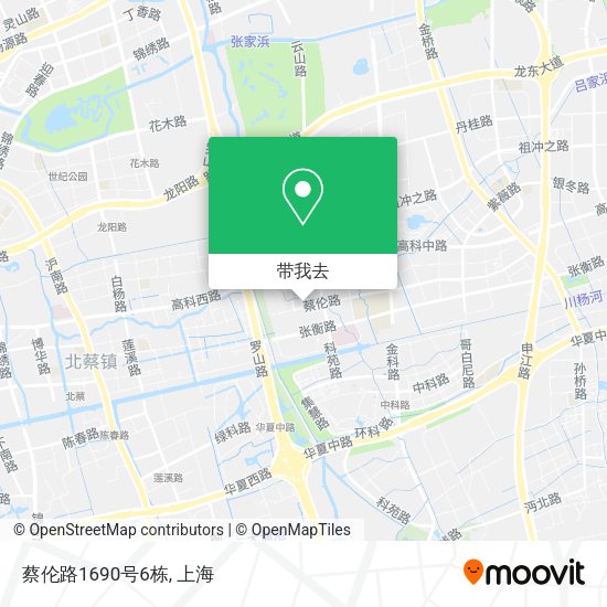 蔡伦路1690号6栋地图