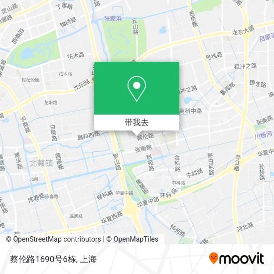 蔡伦路1690号6栋地图