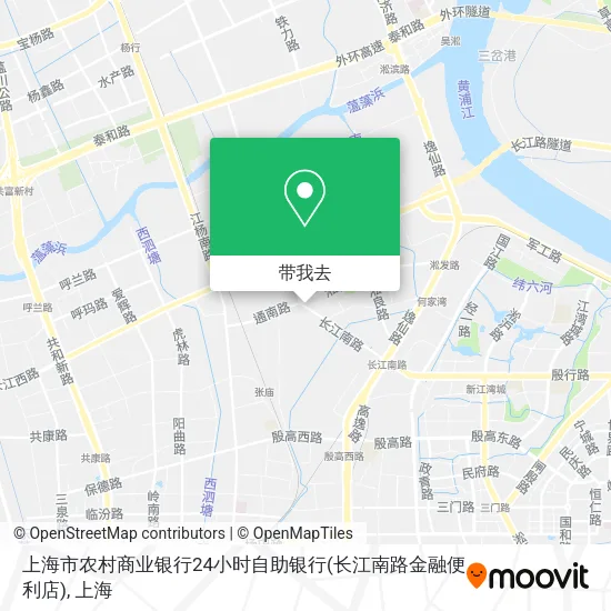 上海市农村商业银行24小时自助银行(长江南路金融便利店)地图