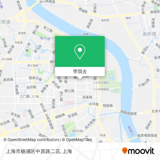 上海市杨浦区中原路二店地图