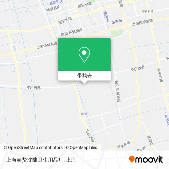 上海奉贤沈陆卫生用品厂地图