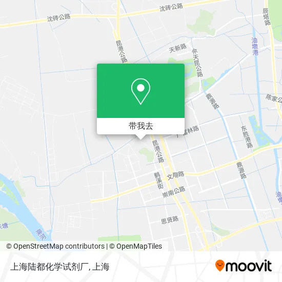 上海陆都化学试剂厂地图