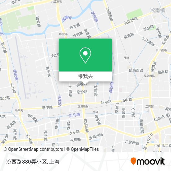 汾西路880弄小区地图