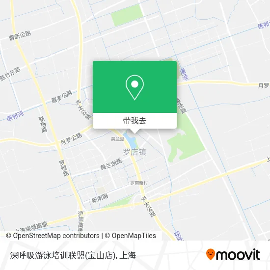 深呼吸游泳培训联盟(宝山店)地图