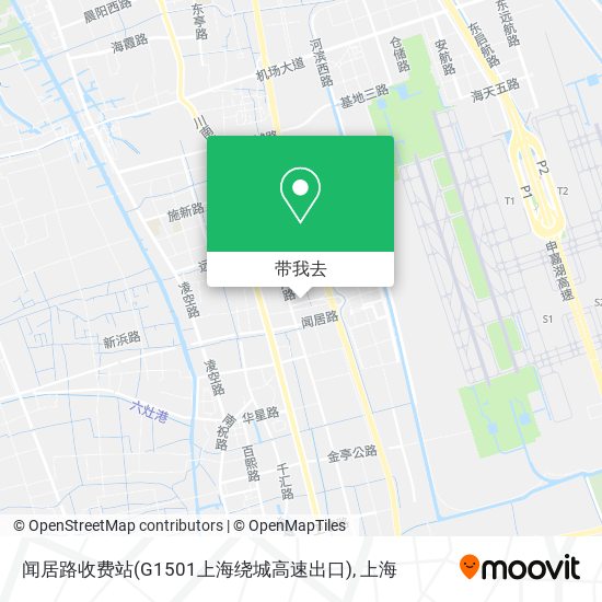 闻居路收费站(G1501上海绕城高速出口)地图