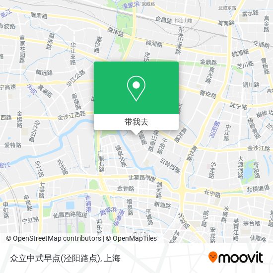 众立中式早点(泾阳路点)地图