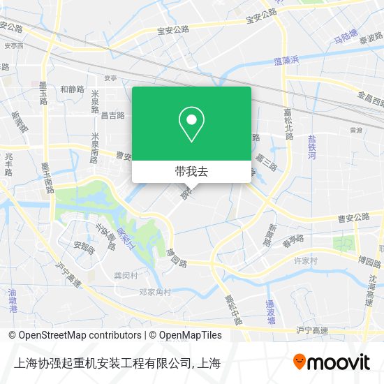 上海协强起重机安装工程有限公司地图