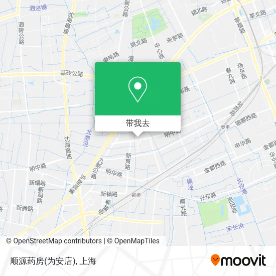 顺源药房(为安店)地图