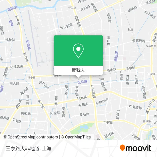 三泉路人非地道地图