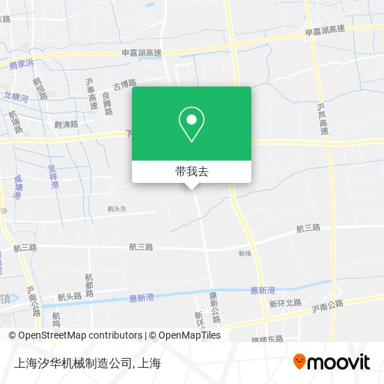 上海汐华机械制造公司地图