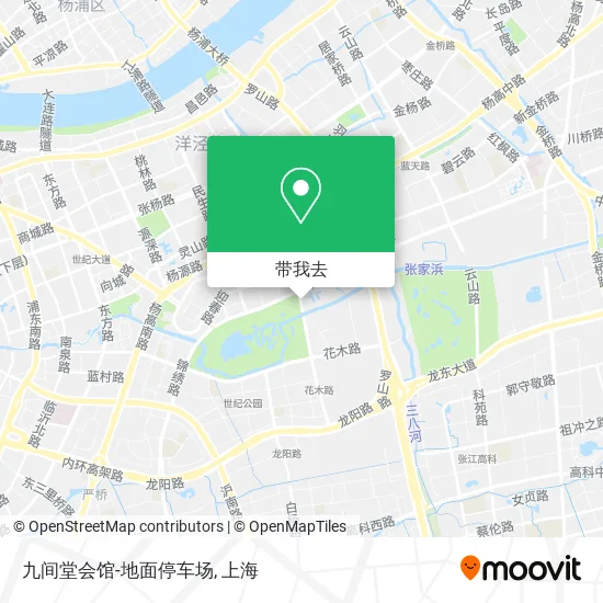 九间堂会馆-地面停车场地图