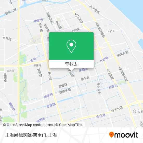 上海尚德医院-西南门地图