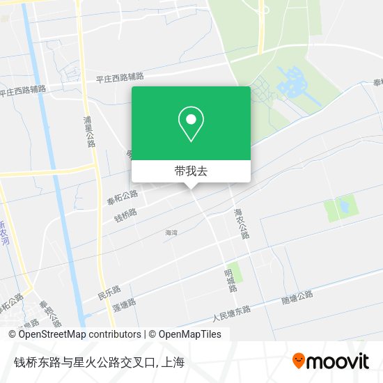 钱桥东路与星火公路交叉口地图