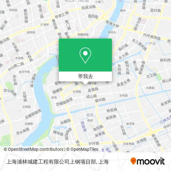 上海浦林城建工程有限公司上钢项目部地图