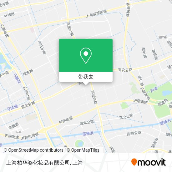 上海柏华姿化妆品有限公司地图