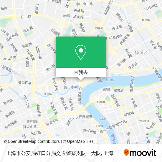 上海市公安局虹口分局交通警察支队一大队地图