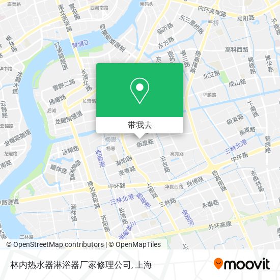 林内热水器淋浴器厂家修理公司地图