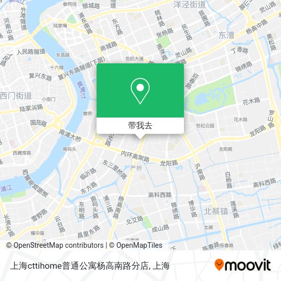 上海cttihome普通公寓杨高南路分店地图