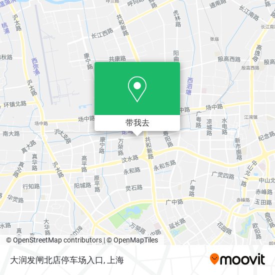 大润发闸北店停车场入口地图