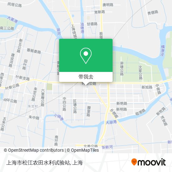上海市松江农田水利试验站地图