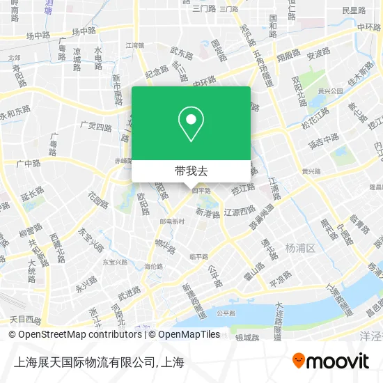 上海展天国际物流有限公司地图