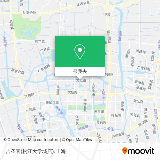 吉圣客(松江大学城店)地图