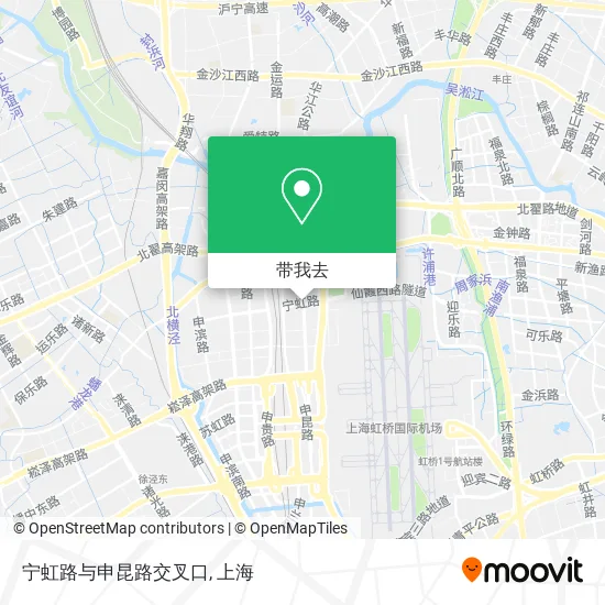 宁虹路与申昆路交叉口地图