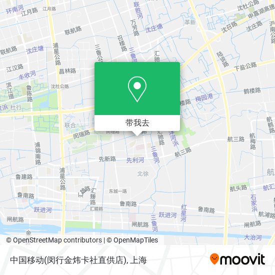 中国移动(闵行金炜卡社直供店)地图