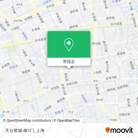 天台星城-南1门地图
