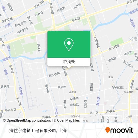 上海益宇建筑工程有限公司地图